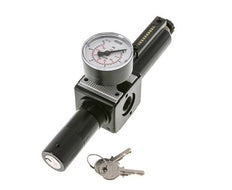Filterregler G3/8'' 1600l/min 0.5-16.0bar/7-232psi Halbautomatische Zylinderklemme Metall Multifix 1