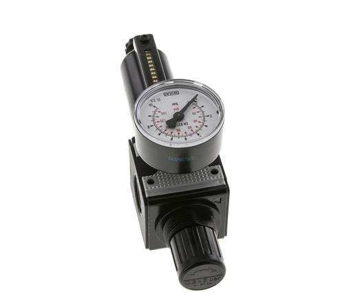 Filter-Regulator G3/8'' 1600l/min 0.2-6.0bar/3-87psi Semi-Auto Metal Multifix 1