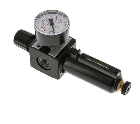 Filter-Regulator G3/8'' 1600l/min 0.2-6.0bar/3-87psi Semi-Auto Metal Multifix 1