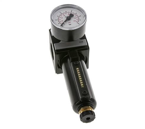 Filter-Regulator G3/8'' 1600l/min 0.2-6.0bar/3-87psi Semi-Auto Metal Multifix 1