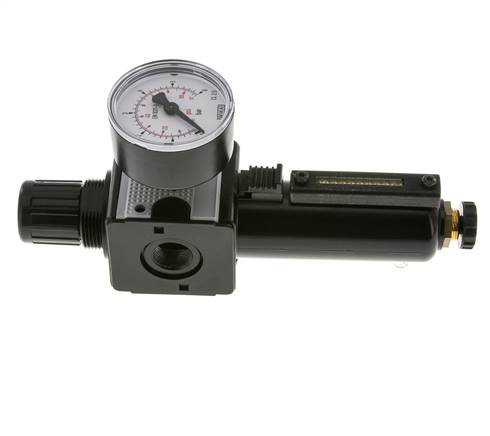 Filter-Regulator G3/8'' 1600l/min 0.1-3.0bar/1-44psi Semi-Auto Metal Multifix 1