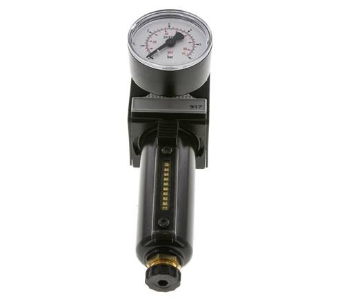Filter-Regulator G3/8'' 1600l/min 0.1-3.0bar/1-44psi Semi-Auto Metal Multifix 1