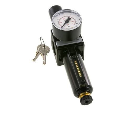 Filterregler G3/8'' 1600l/min 0.5-10.0bar/7-145psi Halbautomatische Zylinder-Verriegelung Metall Multifix 1