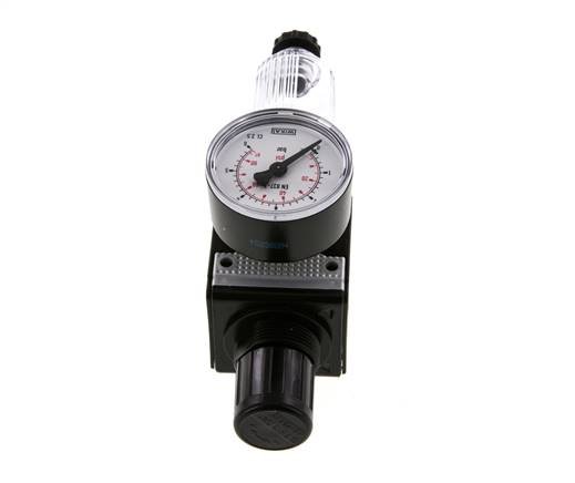 Filter-Regulator G3/8'' 1600l/min 0.1-3.0bar/1-44psi Semi-Auto Polycarbonat Multifix 1
