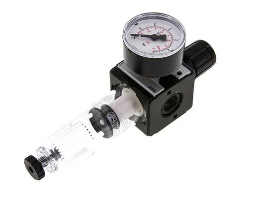 Filter-Regulator G3/8'' 1600l/min 0.1-3.0bar/1-44psi Semi-Auto Polycarbonat Multifix 1