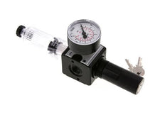 Filter-Regulator G3/8'' 1600l/min 0.2-6.0bar/3-87psi Halbautomatische Zylinder-Verriegelung Polycarbonat Multifix 1