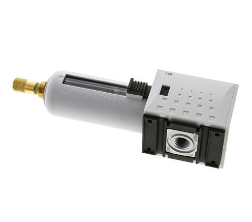 Filter 5microns G1/4'' 2200l/min Auto Polycarbonat Futura 1