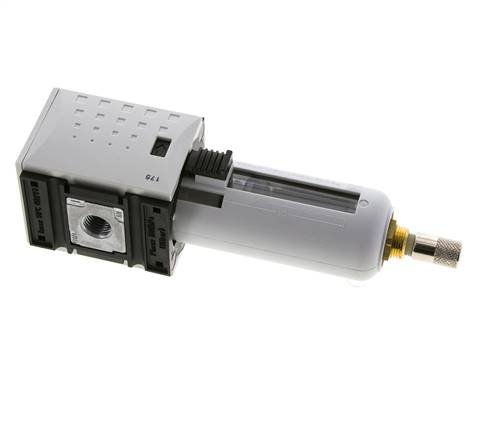 Filter 5microns G1/4'' 2200l/min Auto (Geschlossen ohne Druck) Polycarbonat Futura 1