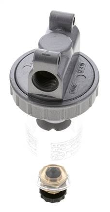 Filter 5microns G3/8'' 800l/min Semi-Auto Polycarbonat Standard 1