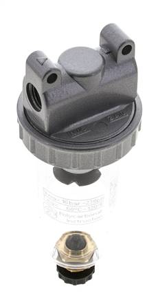 Filter 5microns G1/4'' 800l/min Semi-Auto Polycarbonat Standard 1