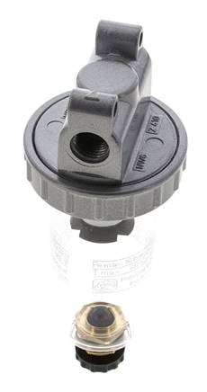 Filter 5microns G1/4'' 800l/min Semi-Auto Polycarbonat Standard 1