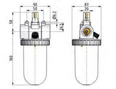 Lubricator G1'' Metal Standard 3