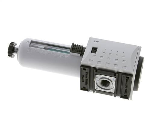 Microfilter 0.01microns G1/4'' 350l/min Semi-Auto Polycarbonat Futura 1