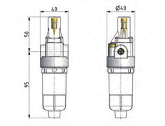 Schmierstoff G1/4'' Polycarbonat Standard 0