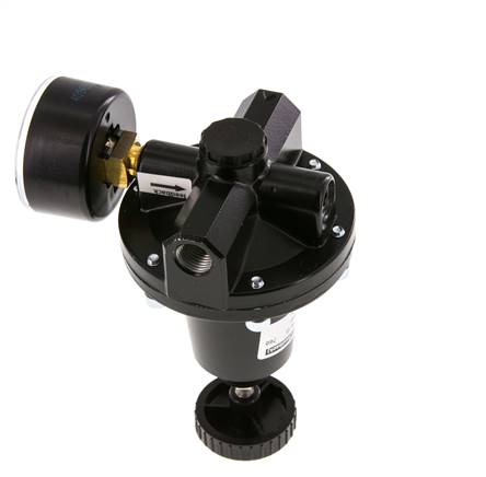 Präzisionsdruckregler G1/4'' 550l/min 0.2-7.0bar/3-102psi Zinkdruckguss Standard 3