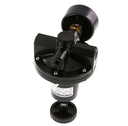 Präzisionsdruckregler G1/4'' 550l/min 0.2-7.0bar/3-102psi Zinkdruckguss Standard 3