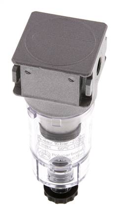 Vorfilter 0.3microns G1/8'' 130l/min Semi-Auto Polycarbonat Multifix 0