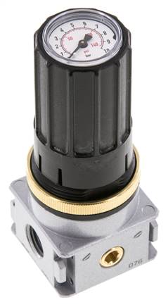 Druckregler G1/4'' 1450l/min 0.2-6.0bar/3-87psi Zinkdruckgussknopf mit Manometer Multifix 0