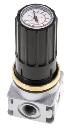 Druckregler G1/4'' 1450l/min 0.2-6.0bar/3-87psi Zinkdruckgussknopf mit Manometer Multifix 0