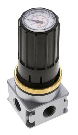 Druckregler für Sammelstückmontage G1/4''&1/8'' 1700l/min 0.1-3.0bar/1-44psi Zinkdruckguss Multifix 0