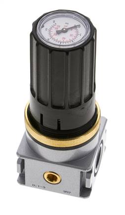 Druckregler für Sammelstückmontage G1/4''&1/8'' 1700l/min 0.1-3.0bar/1-44psi Zinkdruckguss Multifix 0