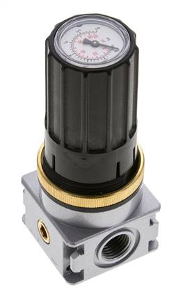 Druckregler für Sammelstückmontage G1/4''&1/8'' 1700l/min 0.1-3.0bar/1-44psi Zinkdruckguss Multifix 0