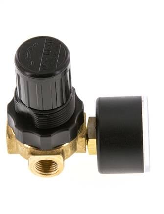 Druckregler G1/4'' 330l/min 0.5-16.0bar/7-232psi Luft Wasser Messing Standard 0