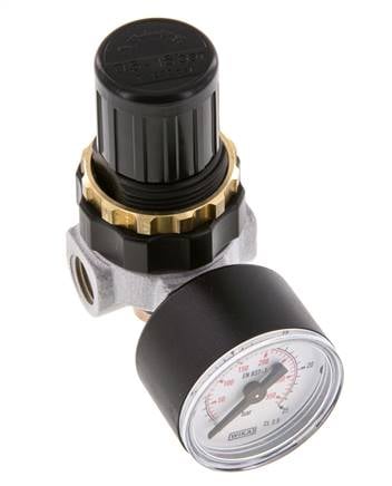 Druckregler G1/4'' 330l/min 0.5-16.0bar/7-232psi Zinkdruckguss Standard 0