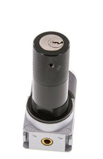 Druckregler G1/4'' 1450l/min 0.5-10.0bar/7-145psi Zinkdruckguss 40 mm Manometer Zylinderschloss Multifix 0
