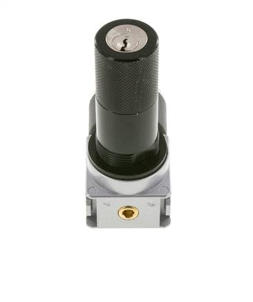 Druckregler G1/4'' 1450l/min 0.2-6.0bar/3-87psi Zinkdruckguss 40 mm Manometer Zylinderschloss Multifix 0