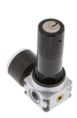 Druckregler G1/4'' 1450l/min 0.1-3.0bar/1-44psi Zinkdruckguss 40 mm Manometer Zylinderschloss Multifix 0