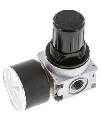 Druckregler G1/4'' 1450l/min 0.1-3.0bar/1-44psi Zinkdruckguss 40 mm Manometer Multifix 0