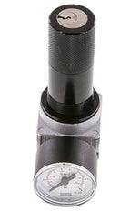 Druckregler G1/8'' 1450l/min 0,1-3,0bar/1-44psi 40 mm Manometer Zylinderschloss Multifix 0