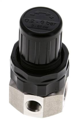 Pressure Regulator G1/4'' 320 l/min 0.5-6.0bar/7-87psi Stainless Steel