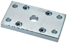 Flange for 20 mm ISO 21287 Cylinder Zinc plated steel