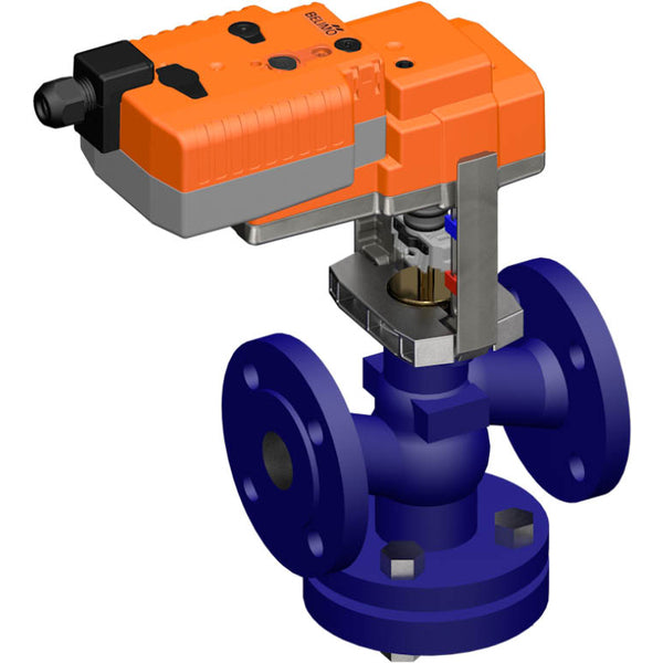 Belimo Geradsitzventil DN25 Flansch 15mm Hub Kvs10 24VAC Ausfallsicher 150s 3-Punkt 1000N IP54 H625N/NVK24A-3-TPC