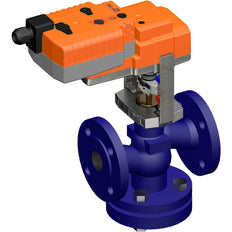 Belimo Geradsitzventil DN25 Flansch 15mm Hub Kvs10 24VAC Ausfallsicher 150s 3-Punkt 1000N IP54 H625N/NVK24A-3-TPC