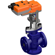 Belimo 3-Wege Geradsitzventil DN20 Flansch 20mm Hub Kvs6.3 24VAC Ausfallsicher 150s 3-Punkt 1000N IP54 H7020X6P3-S2/NVK24A-3-TPC