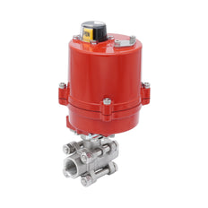 Rp 1-1/2'' 2-Wege Edelstahl-Kugelhahn mit elektrischem Antrieb 100-240 V AC