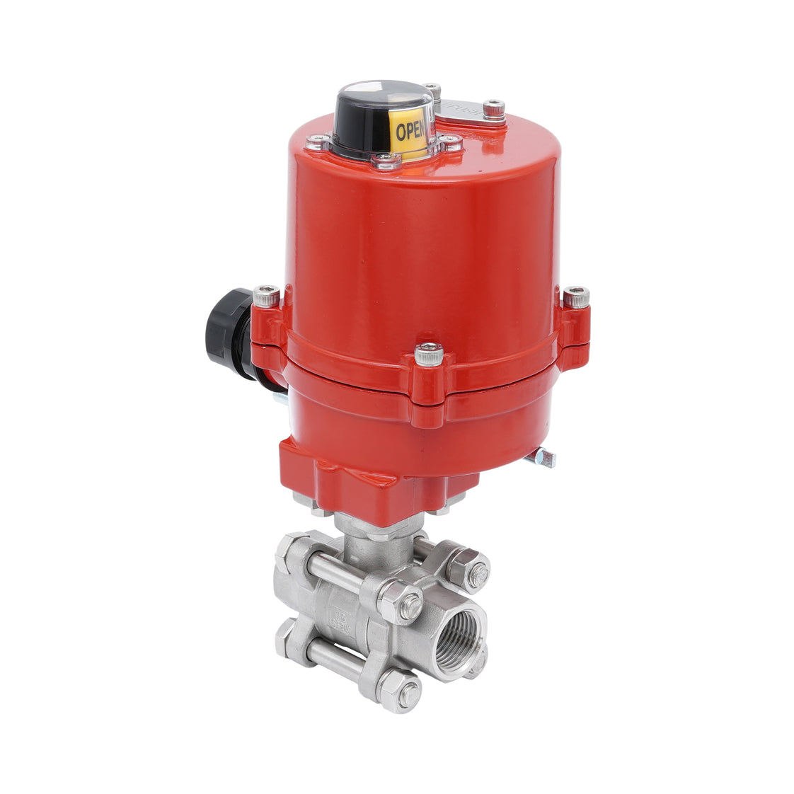 Rp 1-1/2'' 2-Wege Edelstahl-Kugelhahn mit elektrischem Antrieb 24 V AC/DC