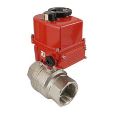 G 1 1/2 Zoll 2-Wege Messing Modulierender elektrischer Kugelhahn 24 V AC/DC