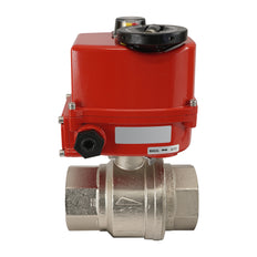 G 1/2 inch 2-Way brass Modulating Electric ball valve 24 V AC/DC