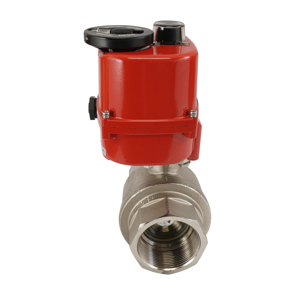 G 3 inch 2-Way brass Electric ball valve 24 V AC/DC