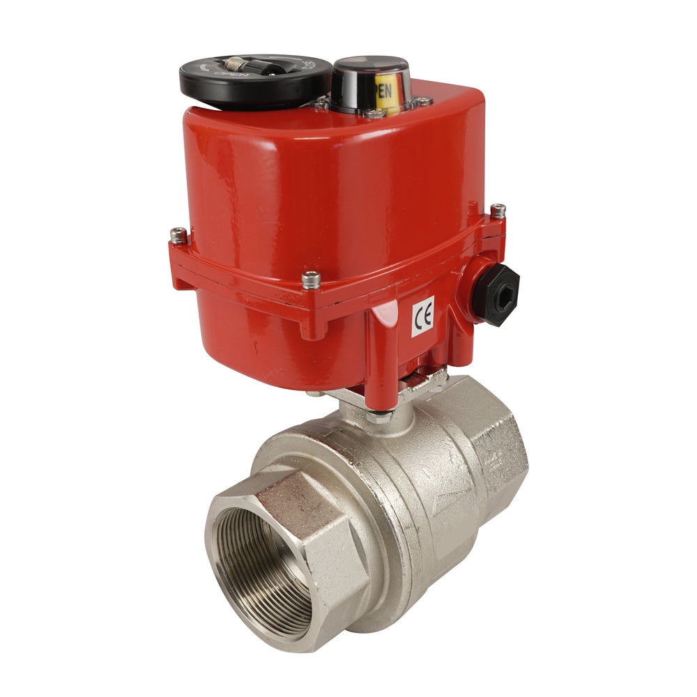 G 1/2 inch 2-Way brass Modulating Electric ball valve 24 V AC/DC