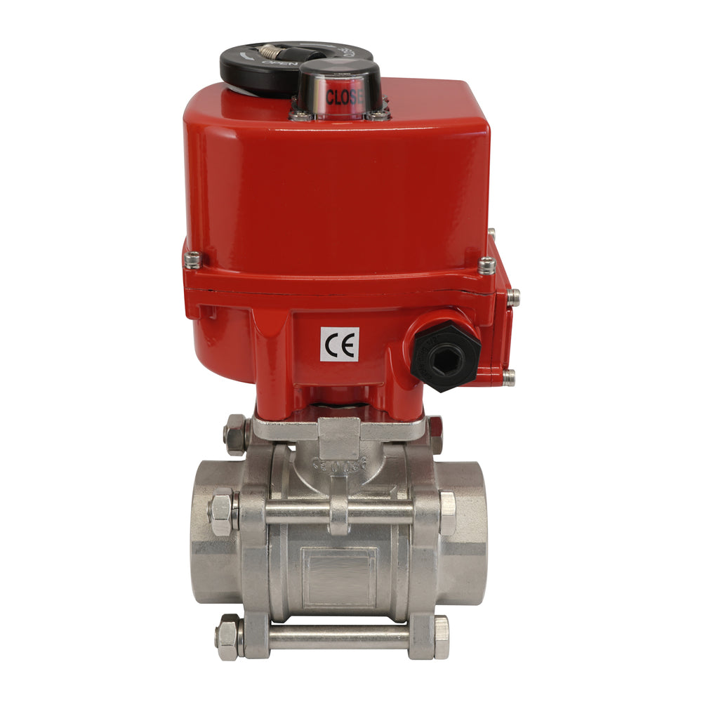 G3/8'' 2-Way Stainless Steel Modulating Electric Ball Valve 24V AC/DC