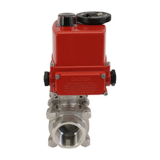 G1/4'' 2-Way Stainless Steel Modulating Electric Ball Valve 24V AC/DC