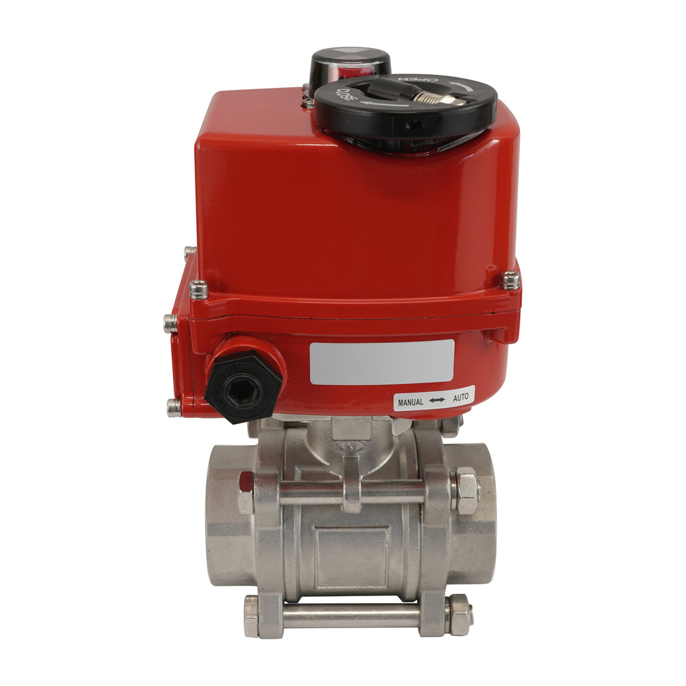 G3/8'' 2-Weg Edelstahl Modulierender Elektrischer Kugelhahn 24V AC/DC