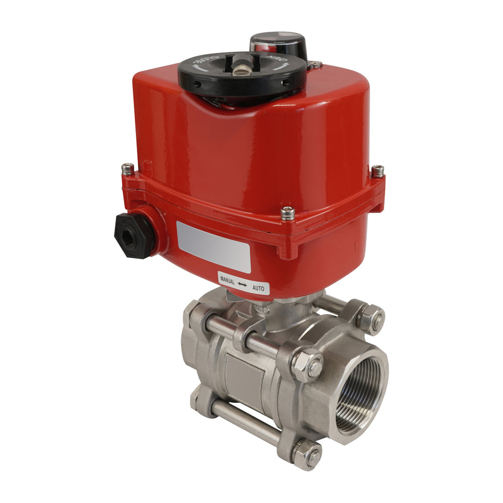 G2'' 2-Wege Edelstahl Elektrischer Kugelhahn 24V AC/DC