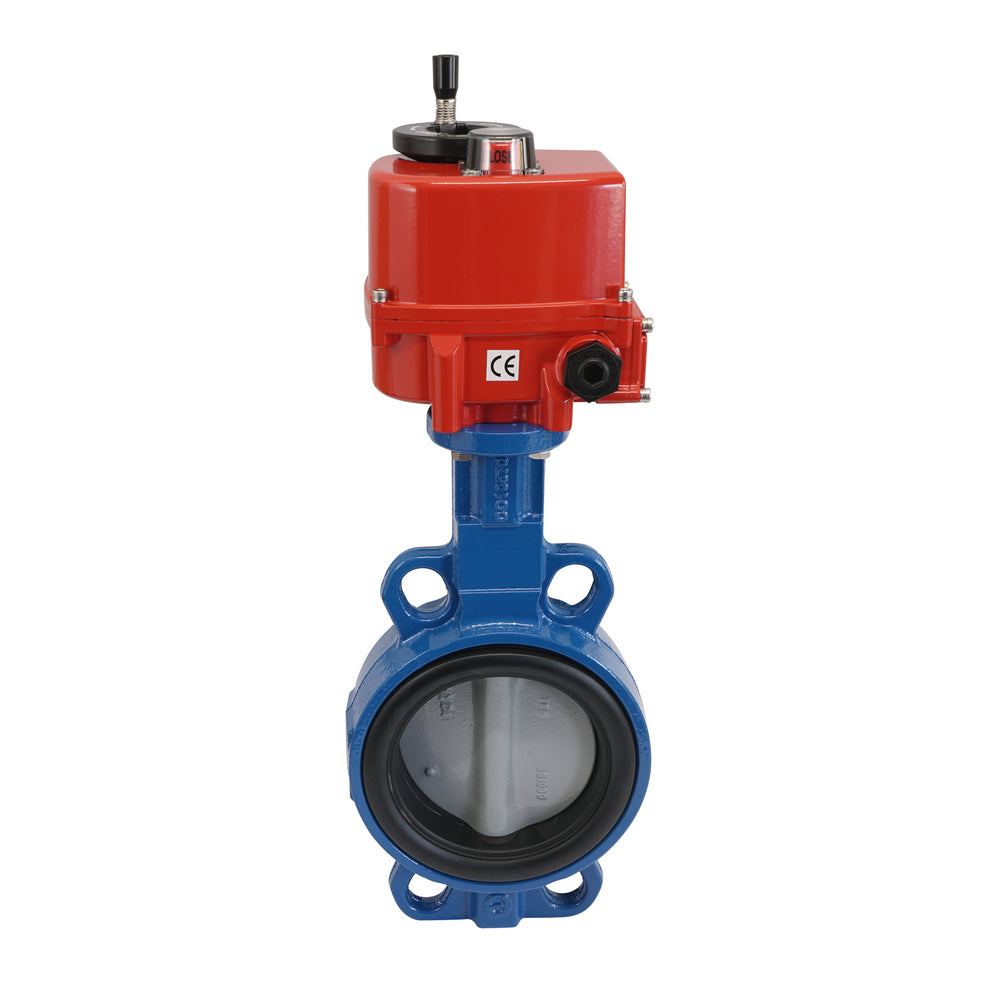 Electric Butterfly Valve DN80 120-240V AC/DC Wafer GGG40 PTFE Silicone AG5