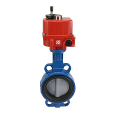 Electric Butterfly Valve DN65 120-240V AC/DC Wafer GGG40 EPDM AG5